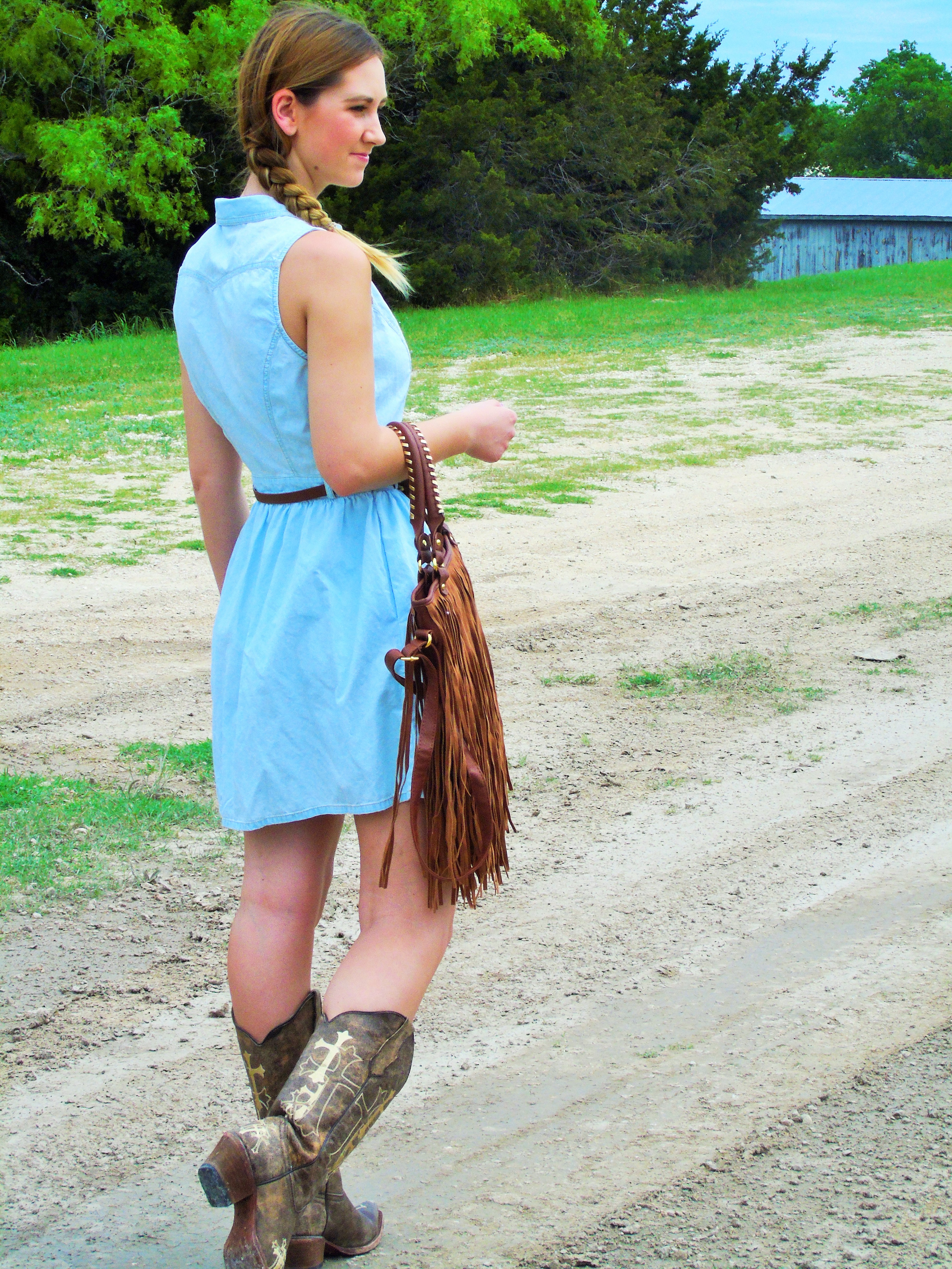 Chambray Dress - For The Love Of Glitter