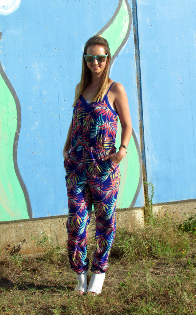 Colorful Palm Tree Jumpsuit - For The Love Of Glitter