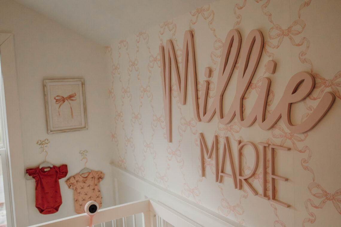 baby girl nursery photo